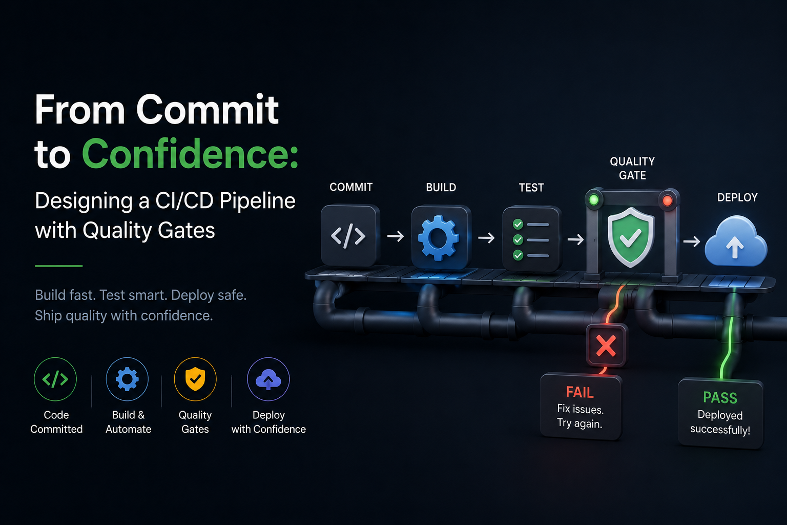 From Commit to Confidence: Designing a CI/CD Pipeline with Quality Gates