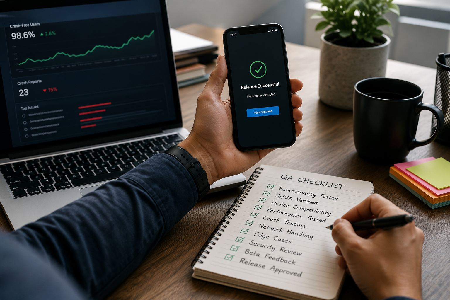 Crash-Free Releases: A QA Checklist That Actually Prevents 1-Star Reviews